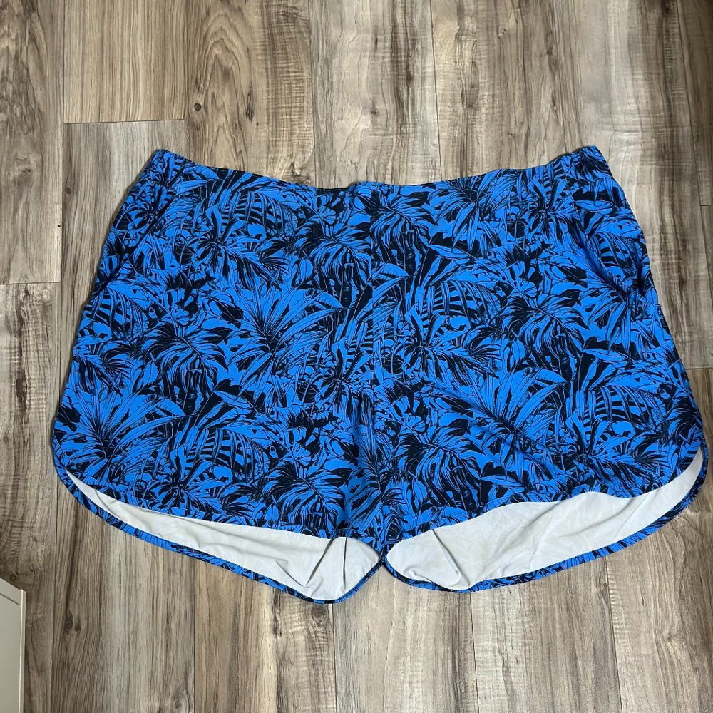 Columbia Women's Pleasant Creek Stretch Shorts Blue Toucanical Sz 3XL